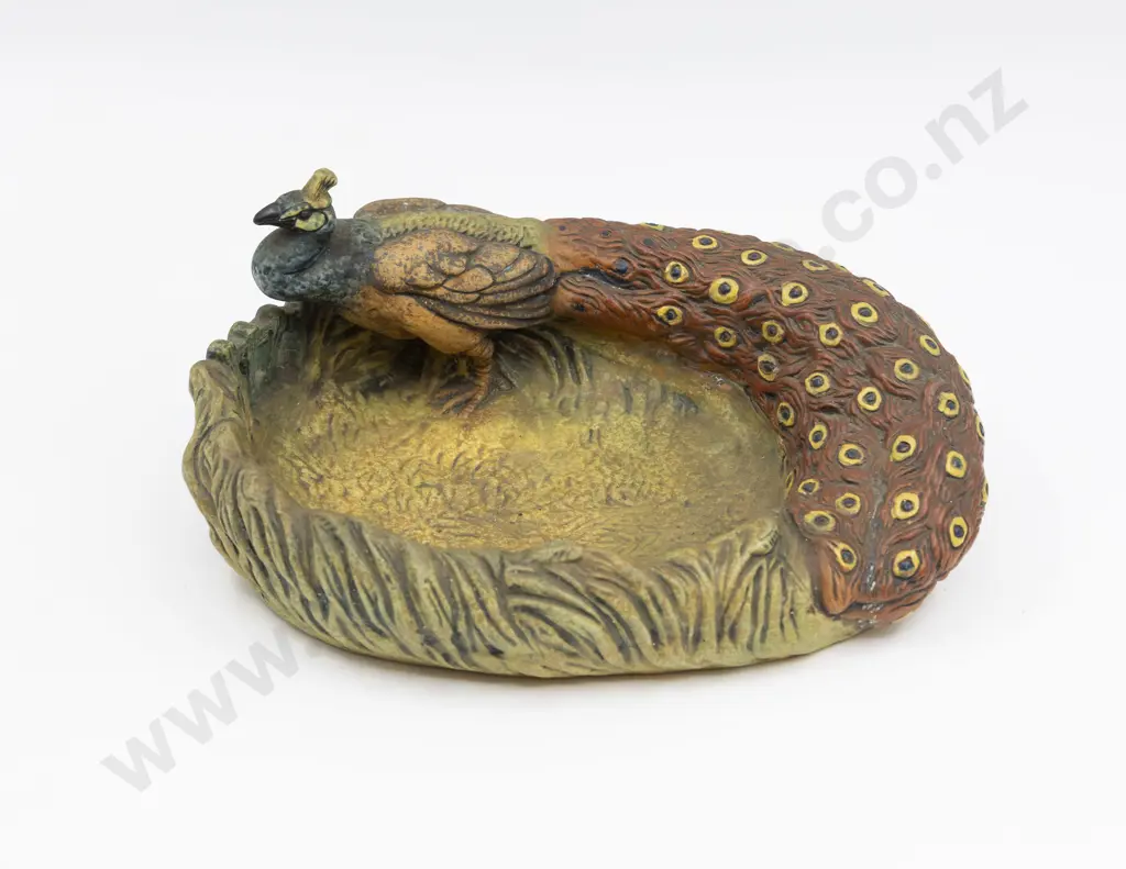 Amphora Peacock Form Shallow Bowl Image 1++