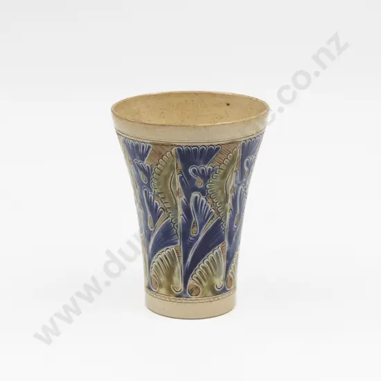 Small Martin Brothers Flared Trumpet Vase 13cm H