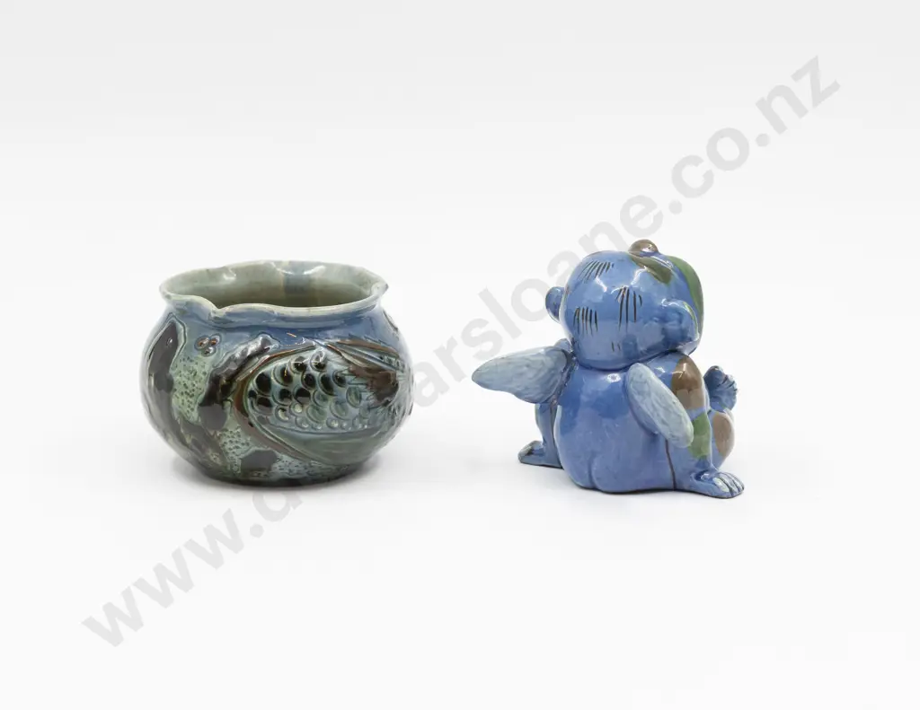 Brannam Barum Posy Vase & Salt Pig Image 1++