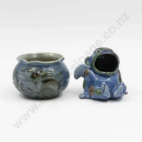 Brannam Barum Posy Vase & Salt Pig