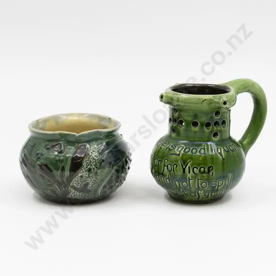 Brannam Barum Posy Vase & Puzzle Jug