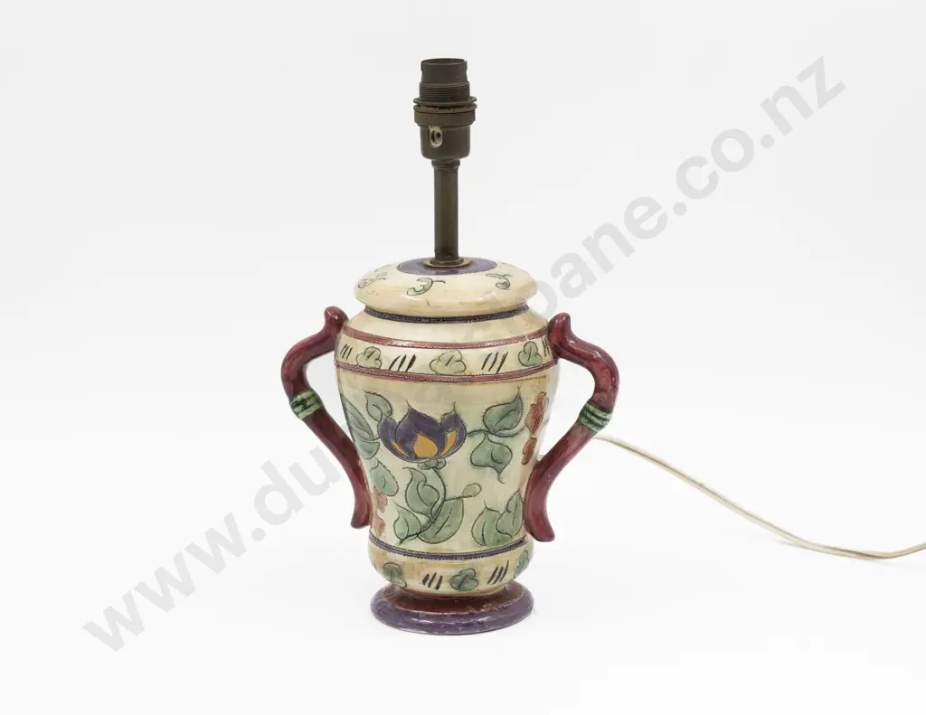 Langham Pottery Hand-Painted Lamp Base 30cm H including Fitting Image 1++