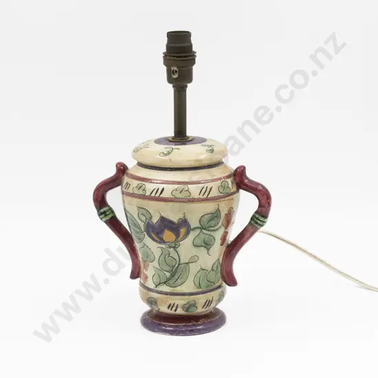 Langham Pottery Hand-Painted Lamp Base 30cm H including Fitting