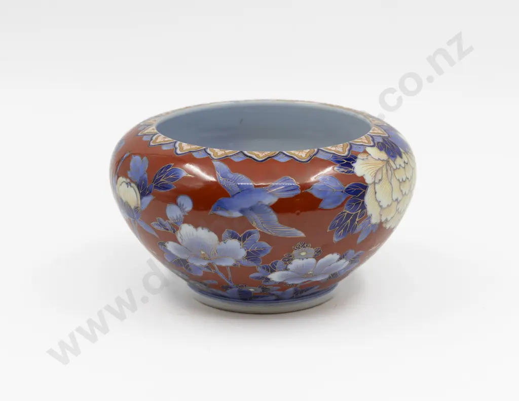 Fukagawa Porcelain Ovoid Bowl 10.5cm H Image 1++