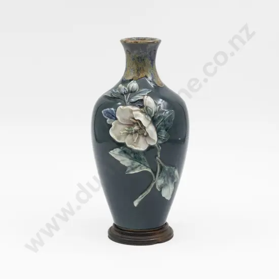 Japanese Mid C20th Relief Moulded Vase