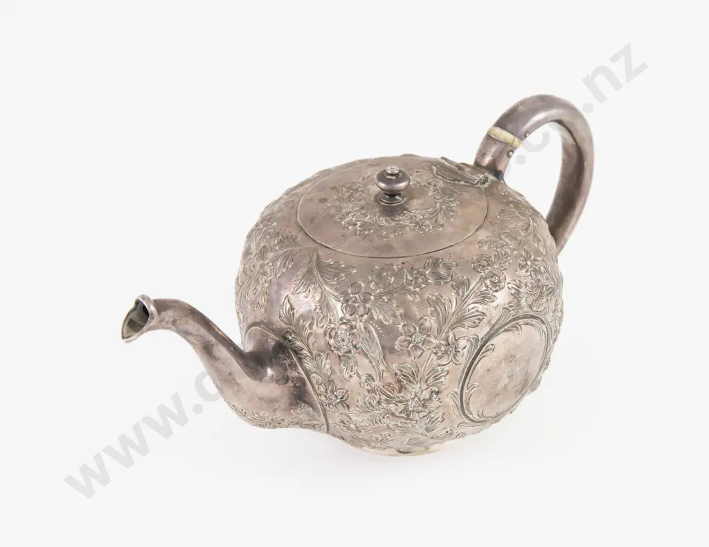 Late Vict S/S Teapot by Mappin & Webb Image 1++