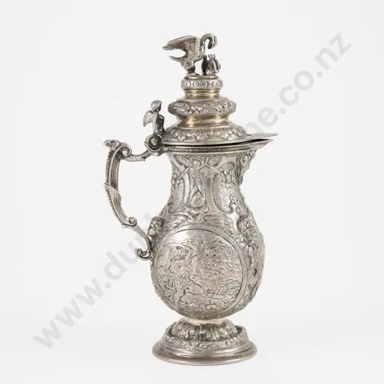 C19th Ornate S/S Chocolate Pot
