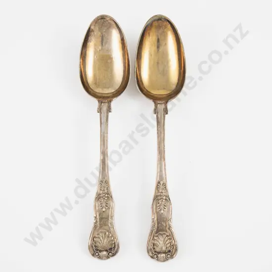Pair Of Geo IV S/S Tablespoons