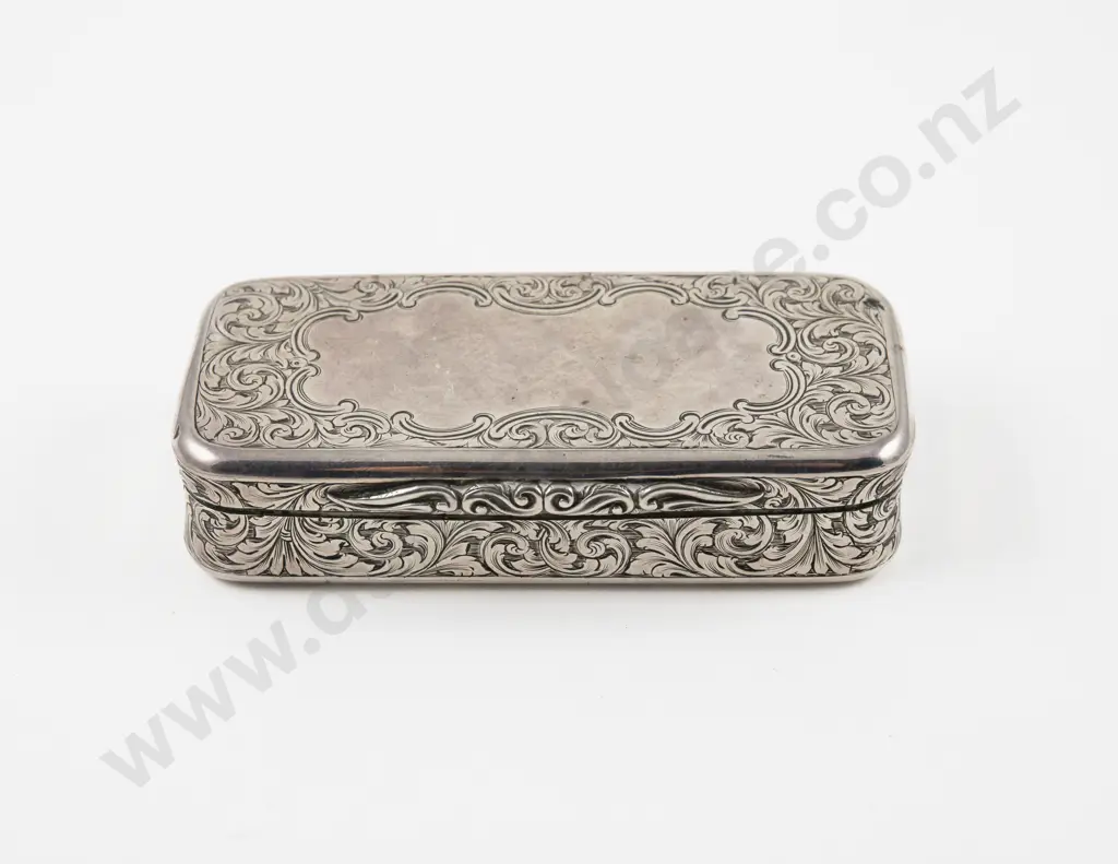 Victorian S/S Snuff Box Image 1++