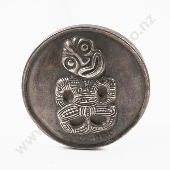 Edwardian S/S Tiki Emblem Finial Hat Pin
