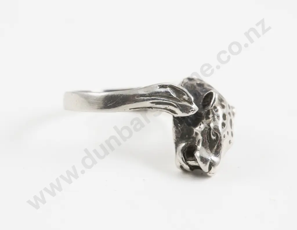 S/S Leopard Head Dress Ring Image 1++