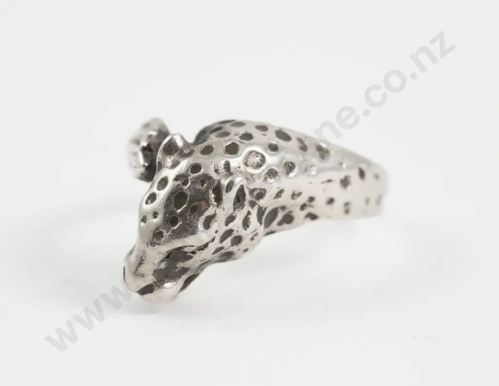 S/S Leopard Head Dress Ring Image 1++