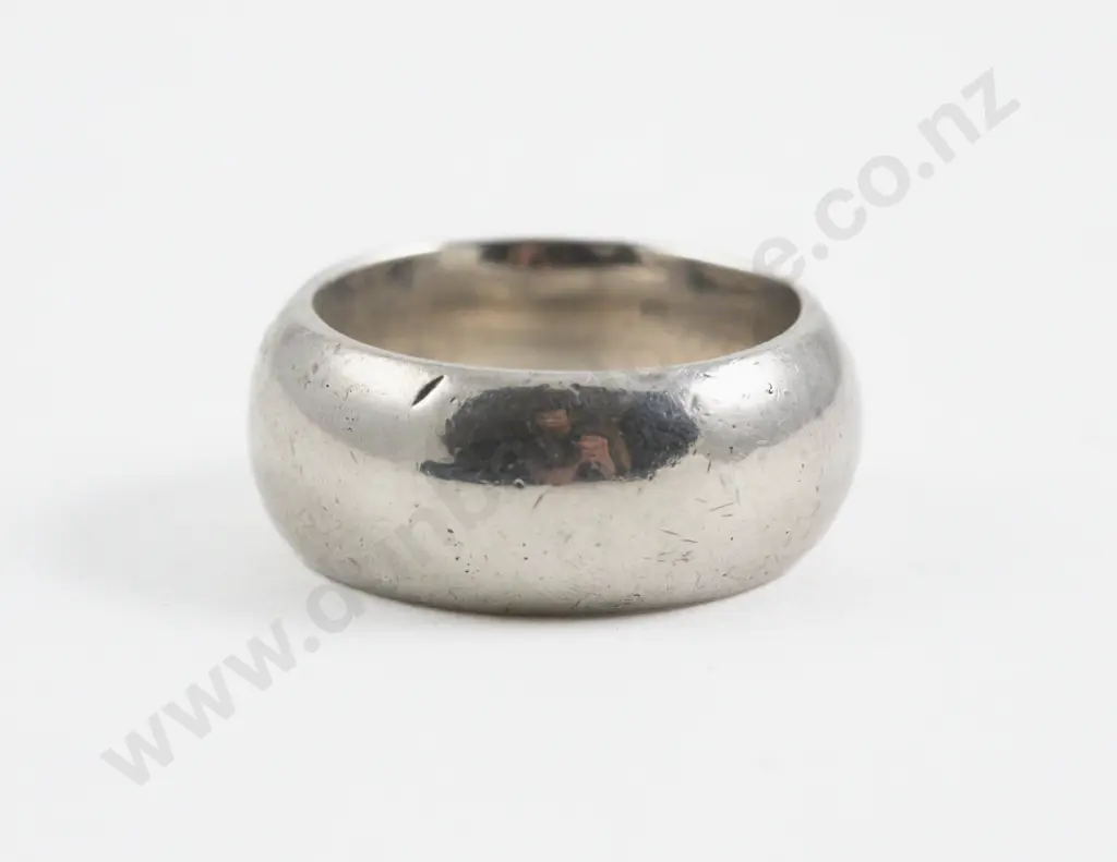 Heavy S/S Plain Band Ring Image 1++