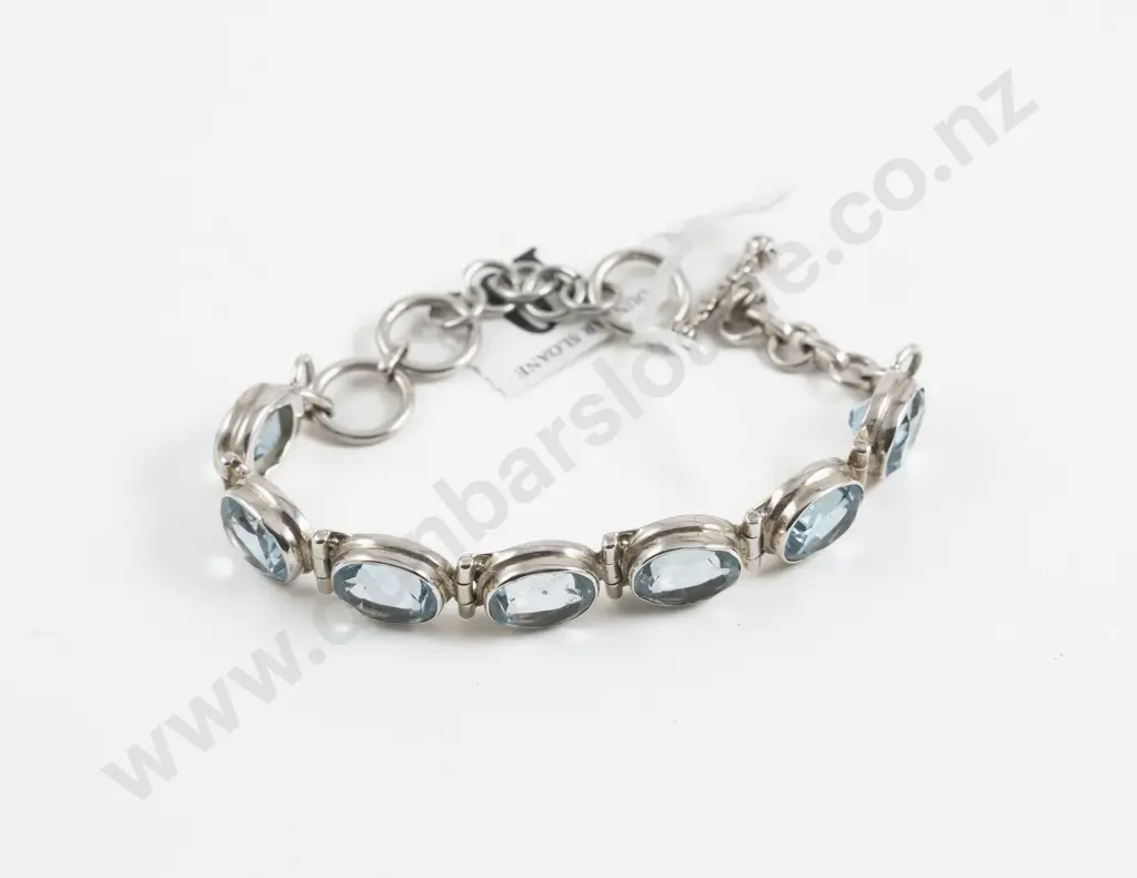 S/S Seven Stone Topaz Bracelet Image 1++