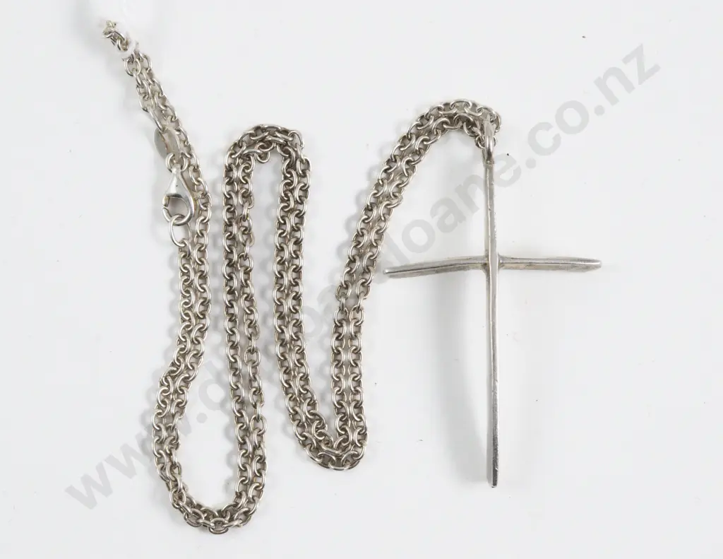 M. Fred Hirsch (American) S/S Cross Pendant Image 1++