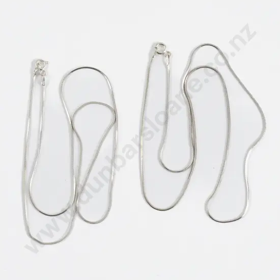 Two S/S Snake Link Neck Chains