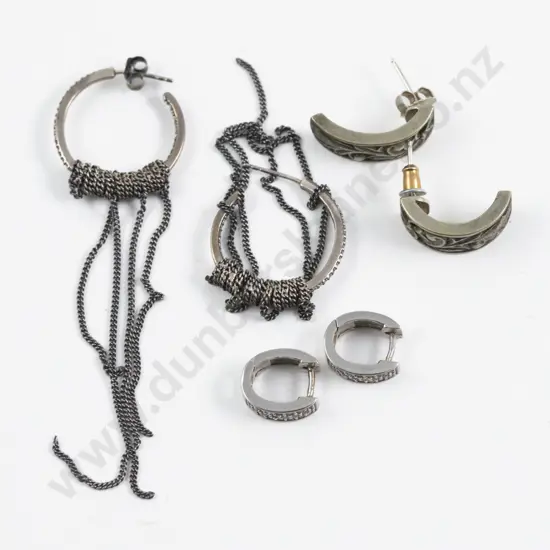 Three Pairs of S/S Earrings