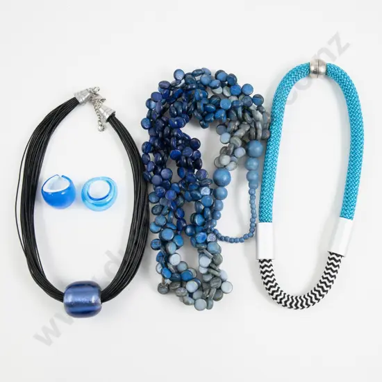 Three Modern Beaded Necklaces
