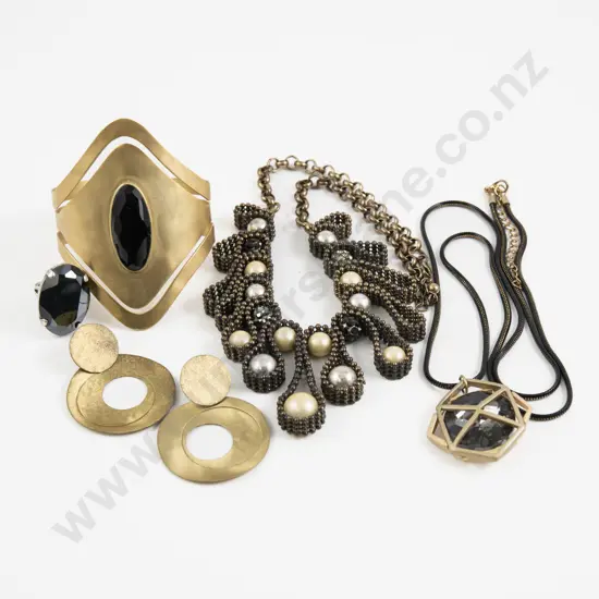 Collection of Assorted Gold Plated Costume Jewellery and Other