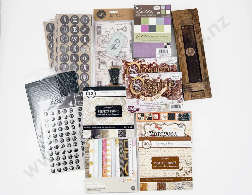 Craft Card Booklets Sticks and Vintage Desk Top Book Holder Image 1++