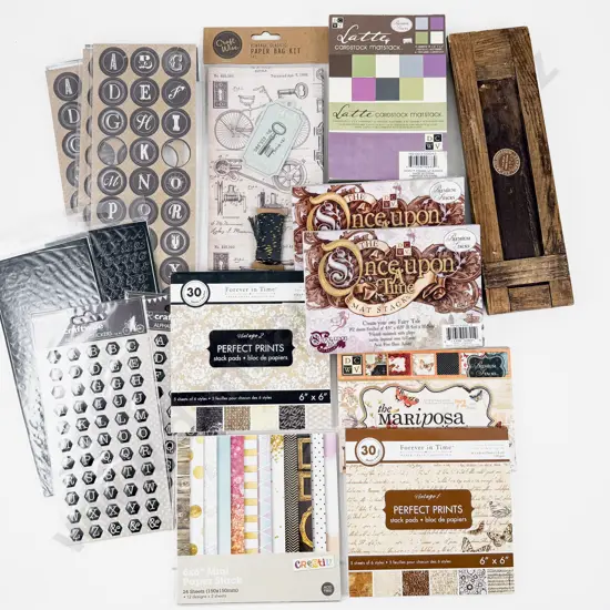 Craft Card Booklets Sticks and Vintage Desk Top Book Holder