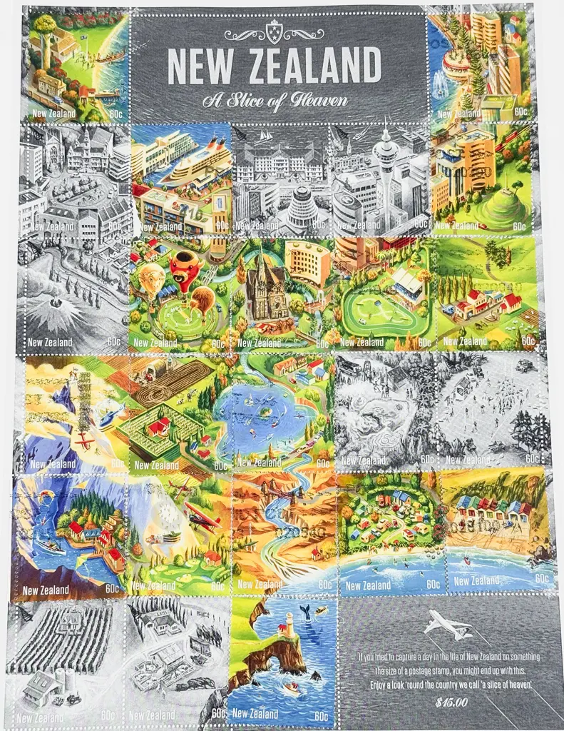 Two NZ Stamps Albums 2000 to 2009 and 2010 to 2016 Single Stamps very incomplete Image 1++