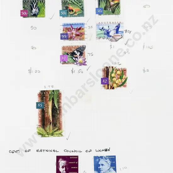 Three Australia Stamp Albums 1975 - 1988 - 2000 up to 2018 Single Stamps
