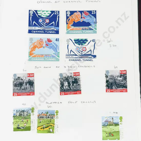 Gt Britain Three Stamp Albums 1971 to 2016 Single Stamps