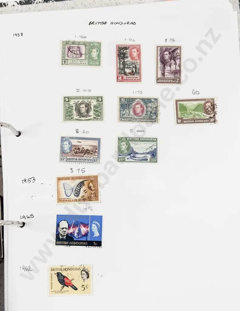 Folder World Stamps Abu Dhabi to Chad Single Stamps Image 1++