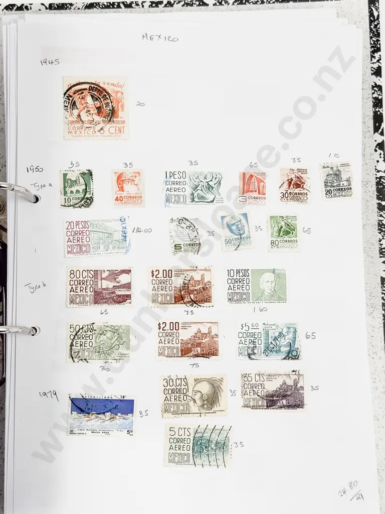 Folder World Stamps Jersey to New Foundland Single Stamps Image 1++