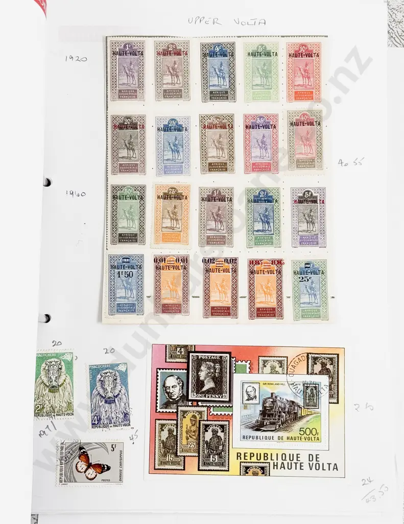 Folder World Stamps Slesvig to Zimbabue Single Stamps Image 1++