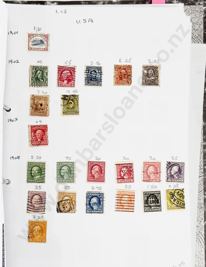 Folder World Stamps Slesvig to Zimbabue Single Stamps Image 1++