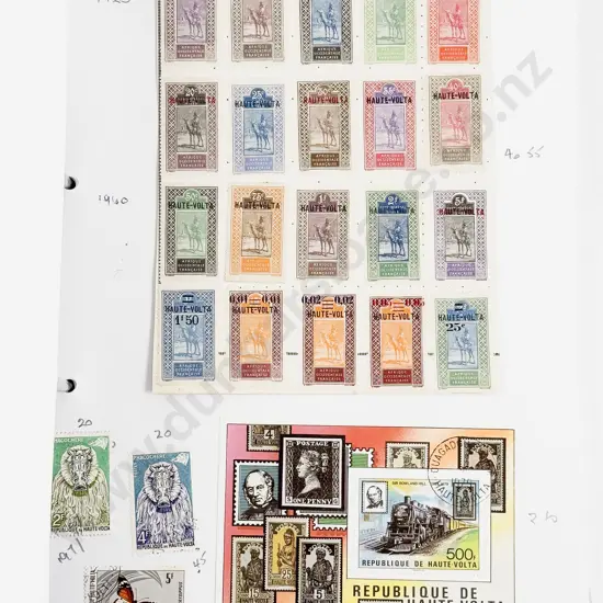 Folder World Stamps Slesvig to Zimbabue Single Stamps
