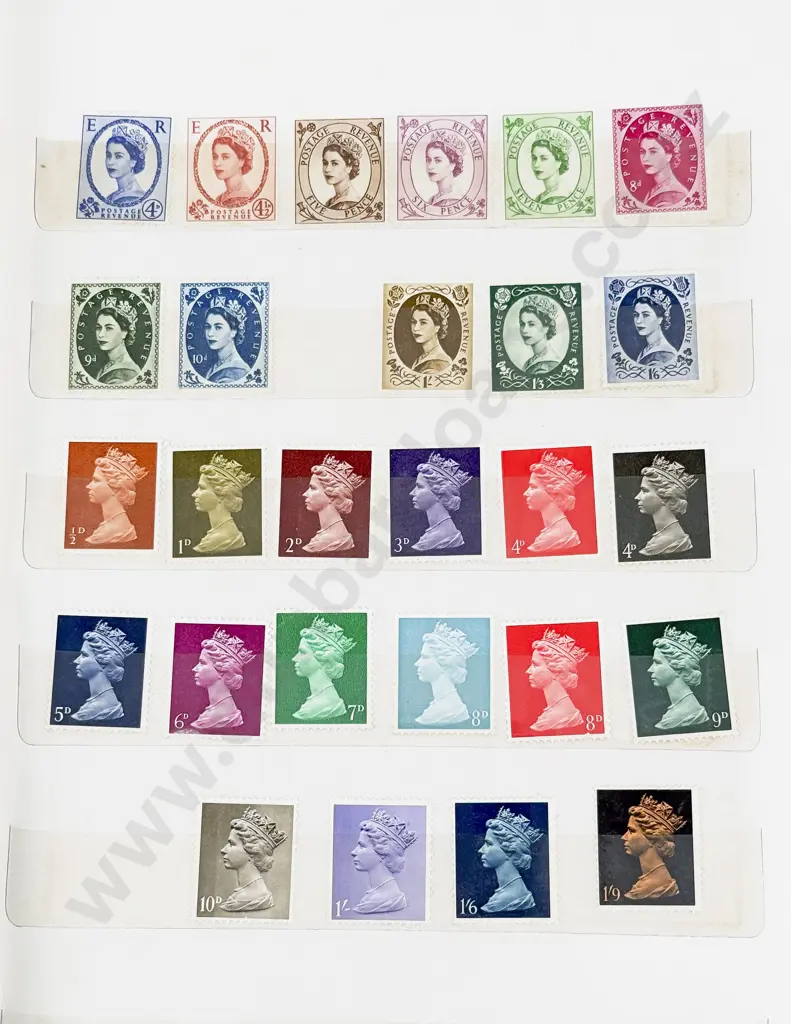 Two Stock Book Albums Australia and Gt Britain Mint (few stamps) Image 1++