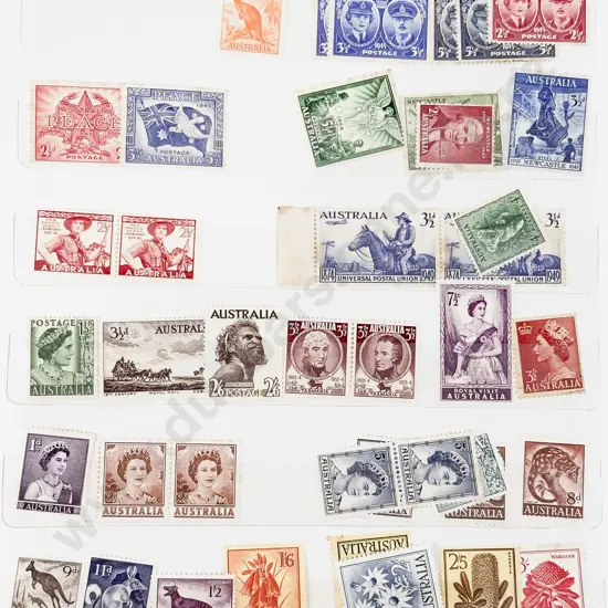 Two Stock Book Albums Australia and Gt Britain Mint (few stamps)