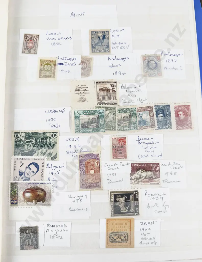 Three Albums NZ and World (few stamps) with Loose Stamps and Albums Pages Image 1++