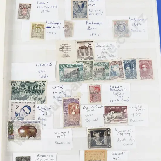 Three Albums NZ and World (few stamps) with Loose Stamps and Albums Pages