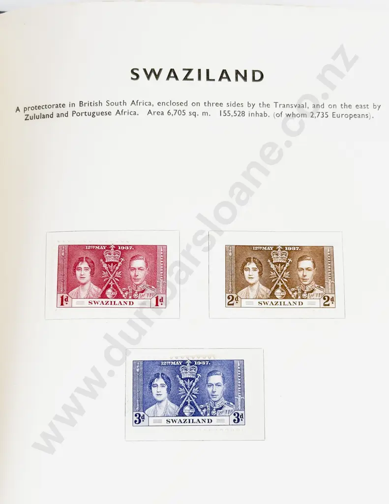 Stanley Gibbons Album Coronation of King George VI Commonwealth Stamps and 1940 Catalogue Image 1++