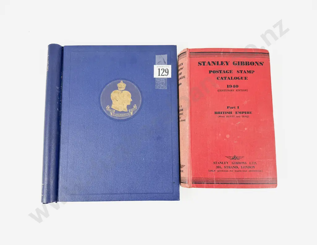 Stanley Gibbons Album Coronation of King George VI Commonwealth Stamps and 1940 Catalogue Image 1++