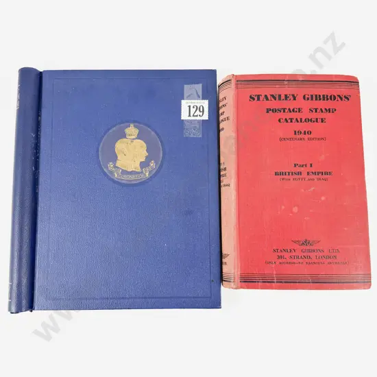 Stanley Gibbons Album Coronation of King George VI Commonwealth Stamps and 1940 Catalogue