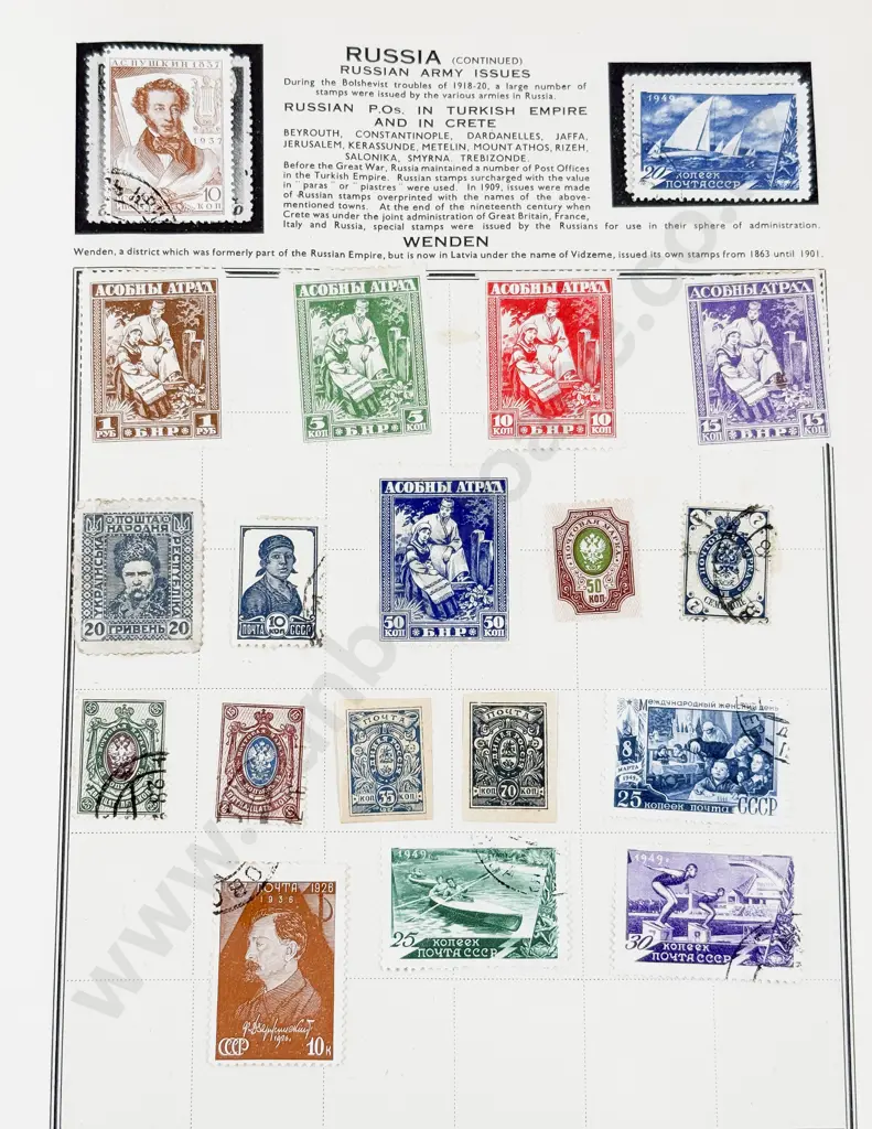 Vintage World Stamp Album with NZ Image 1++