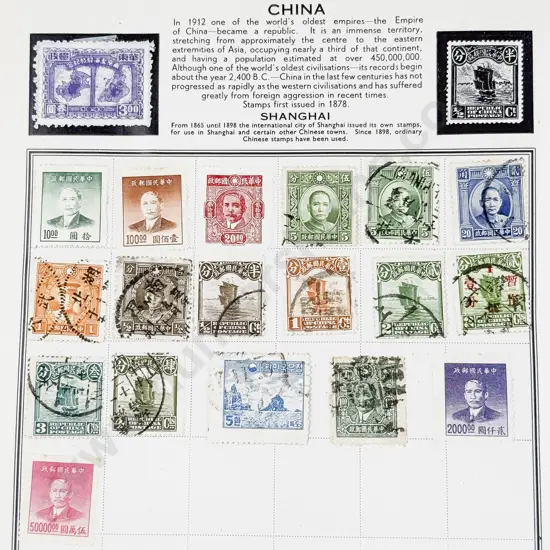 Vintage World Stamp Album with NZ