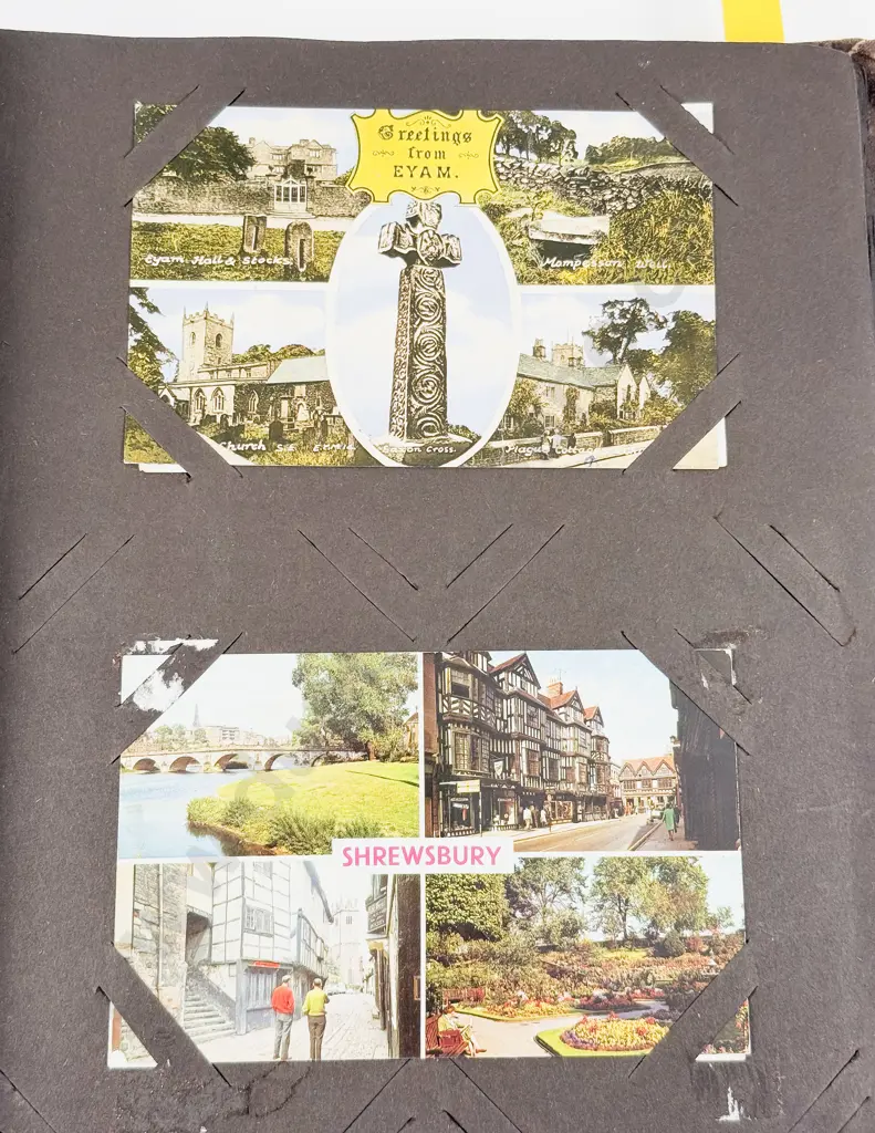 Vintage Postcard Album with some vintage mainly shipping including battleships Image 1++