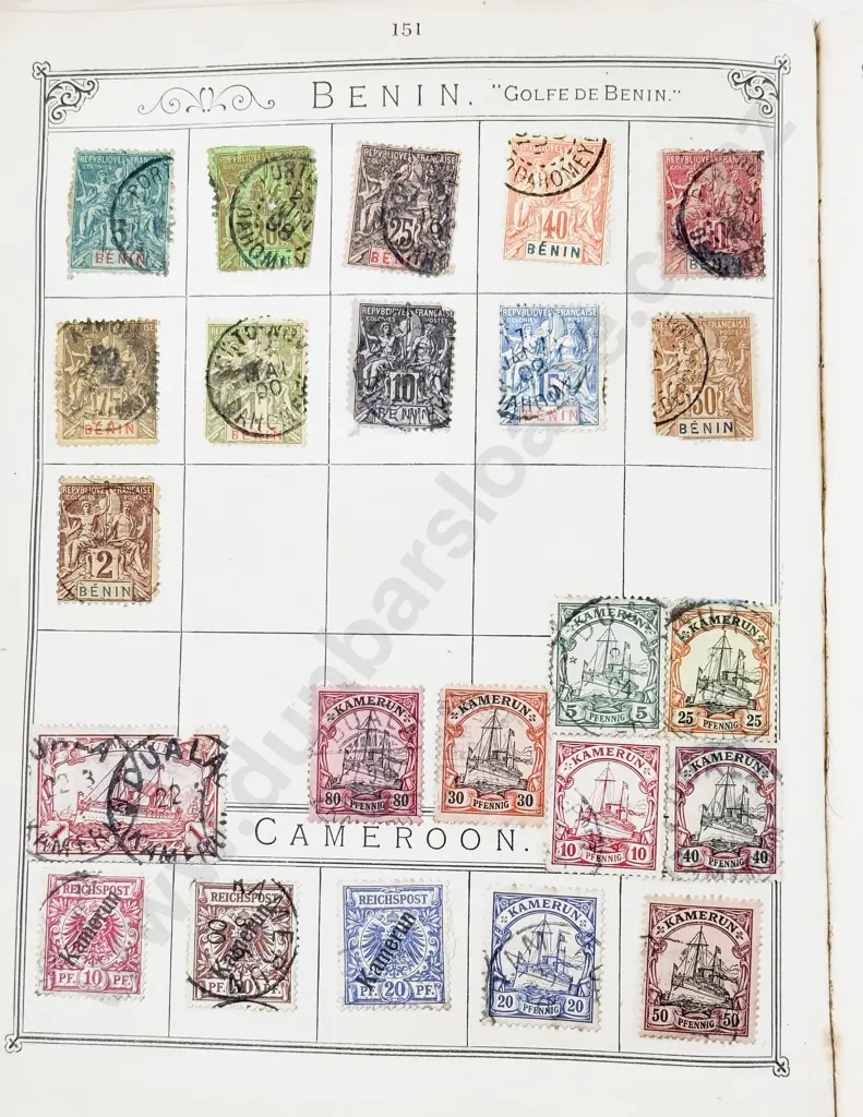 Vintage School Boy World Stamp Album with some Early Victoria Penny Post etc Image 1++