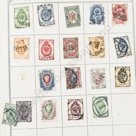 Vintage School Boy World Stamp Album with some Early Victoria Penny Post etc