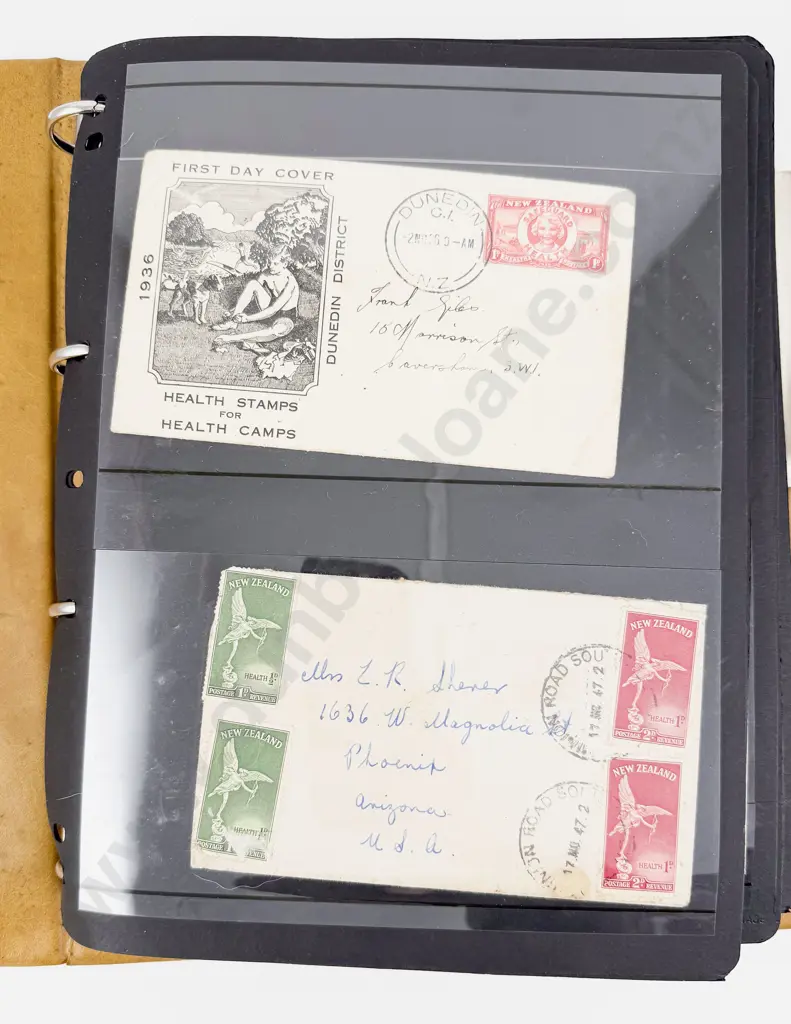 Two Albums NZ Mainly Pre-Decimal FDC's Image 1++