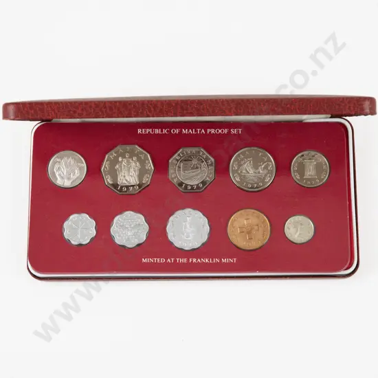 1979 Republic of Malta 10 Proof Coin Set