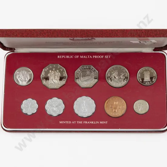 1979 Republic of Malta 10 Proof Coin Set