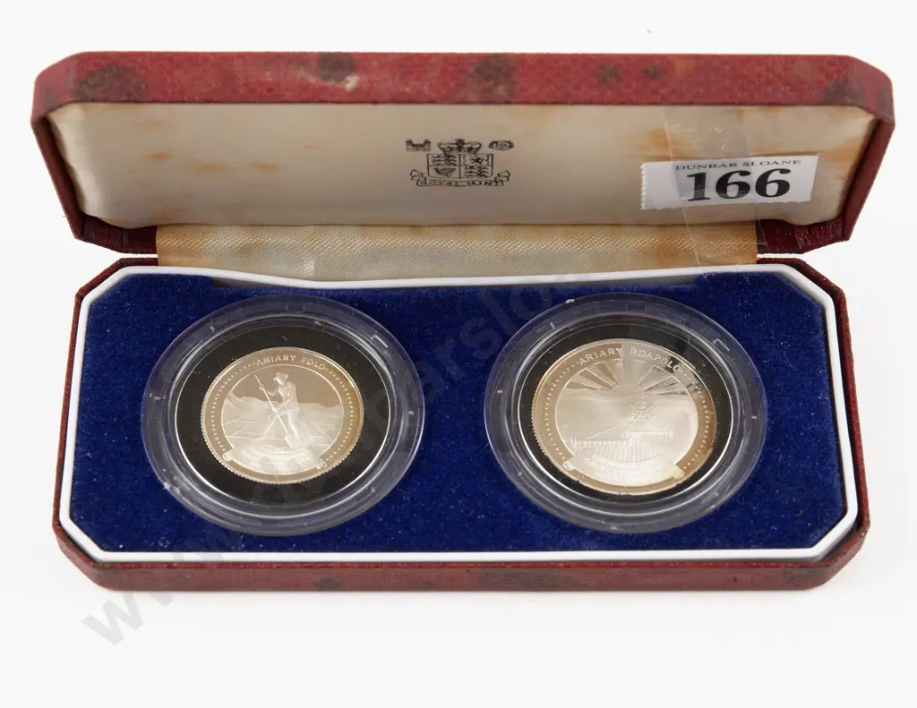 1978 Madagascar Silver Proof 2 Coin Set Image 1++