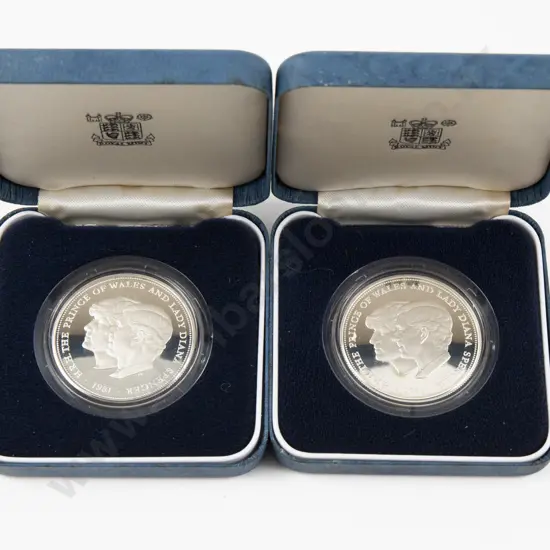 1981 Royal Wedding Silver Proof Coin x2